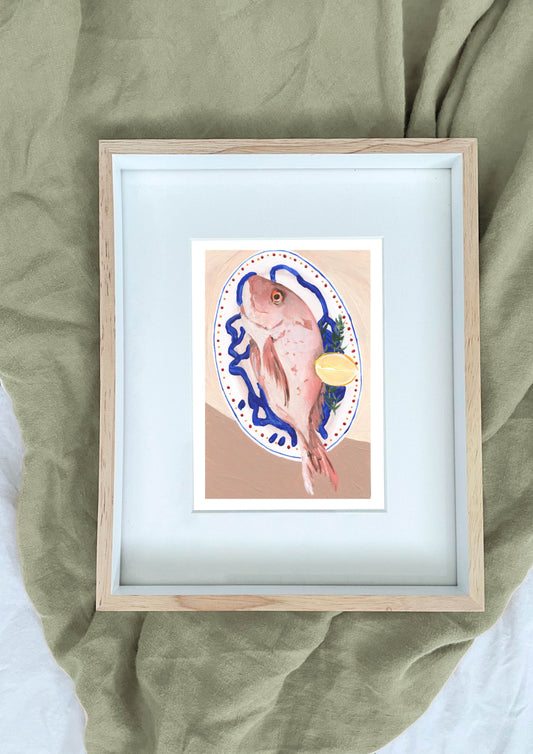 ‘Fish Lunch’ A5 Original