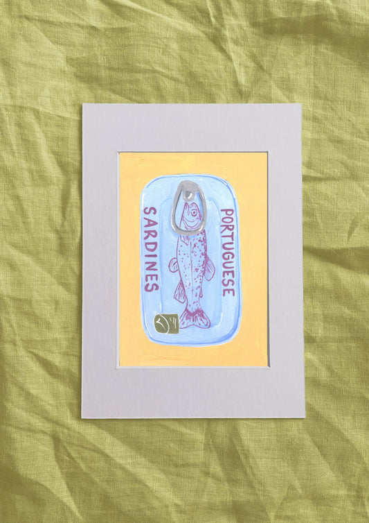 'Sardines in Blue' Mini Original