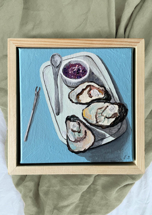 'Mini Oysters' 7”x7” Original